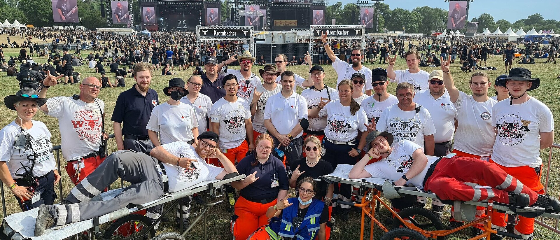 Voluntary at the GRC DRK im Einsatz beim Open Air Wacken