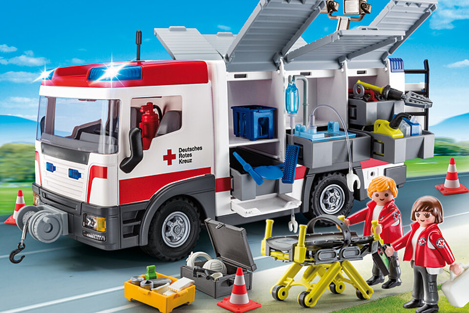 DRK-Gerätewagen von Playmobil Foto: Playmobil-Spielset "DRK-Gerätewagen"