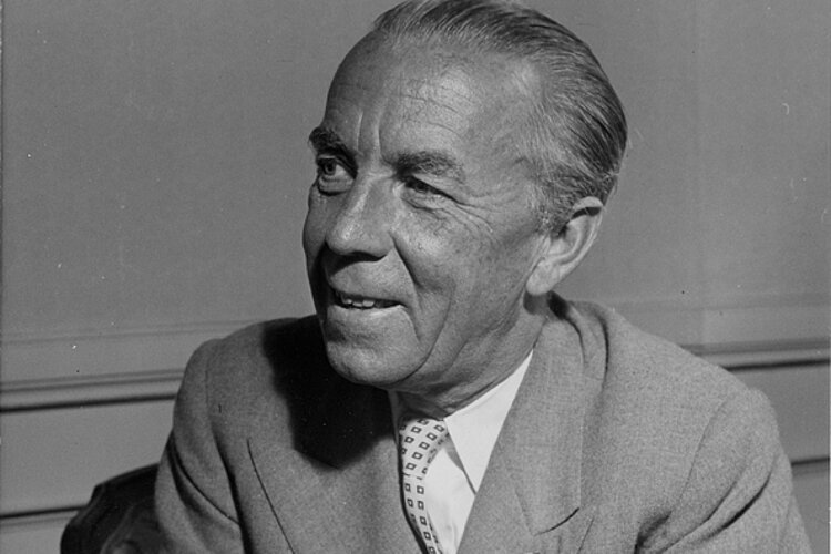 Graf Folke Bernadotte 1948 auf der XVII. Internationalen Rotkreuzkonferenz in Stockholm (IKRK)