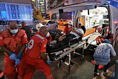 Beirut - Explosionen Libanon DRK