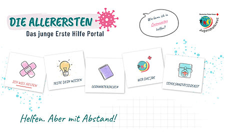 Erste-Hilfe-Portal "Die Allerersten" des JRK zum Umgang mit Corona