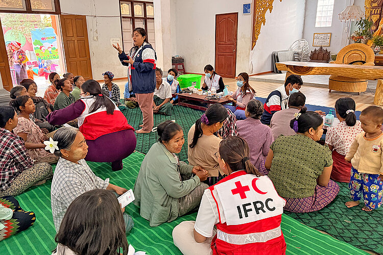 Rotes Kreuz unterstützt Erdbebenopfer in Myanmar 
