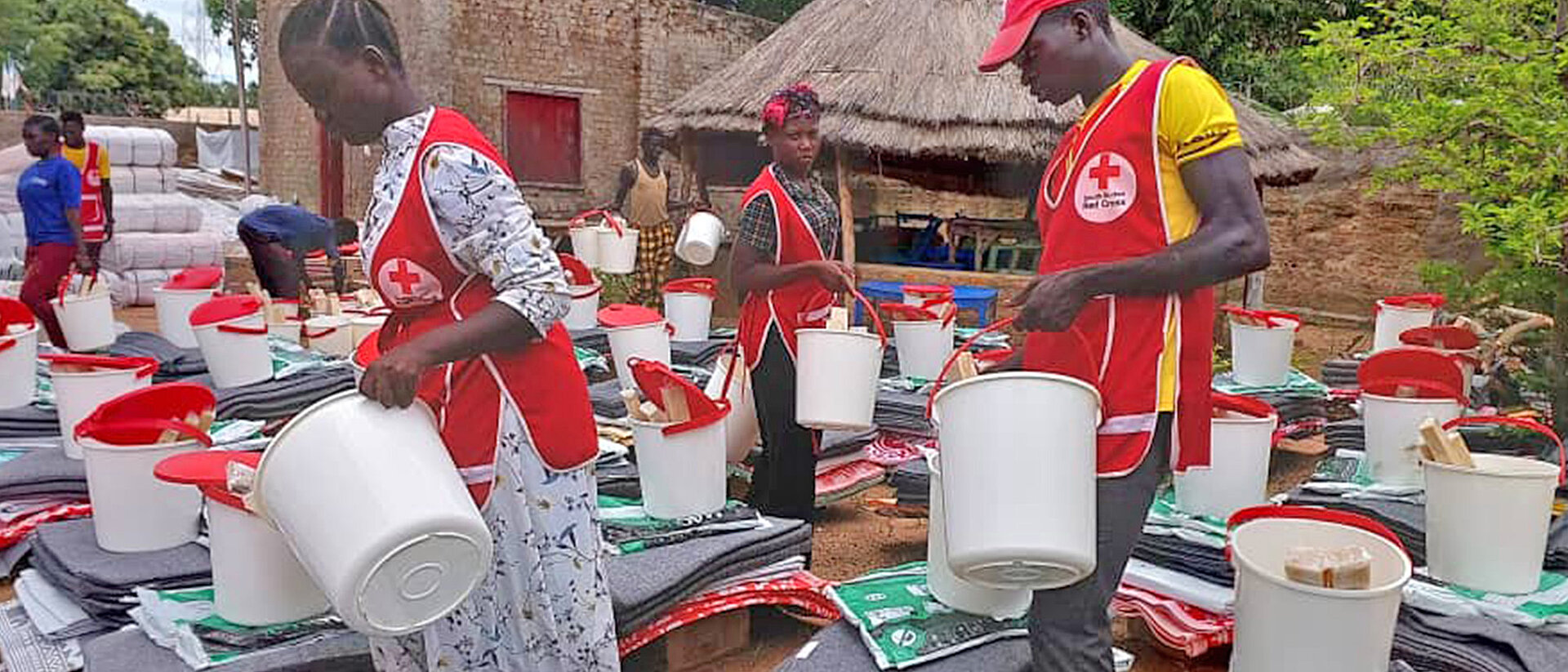 Hilfsgüterverteilung in Südsudan