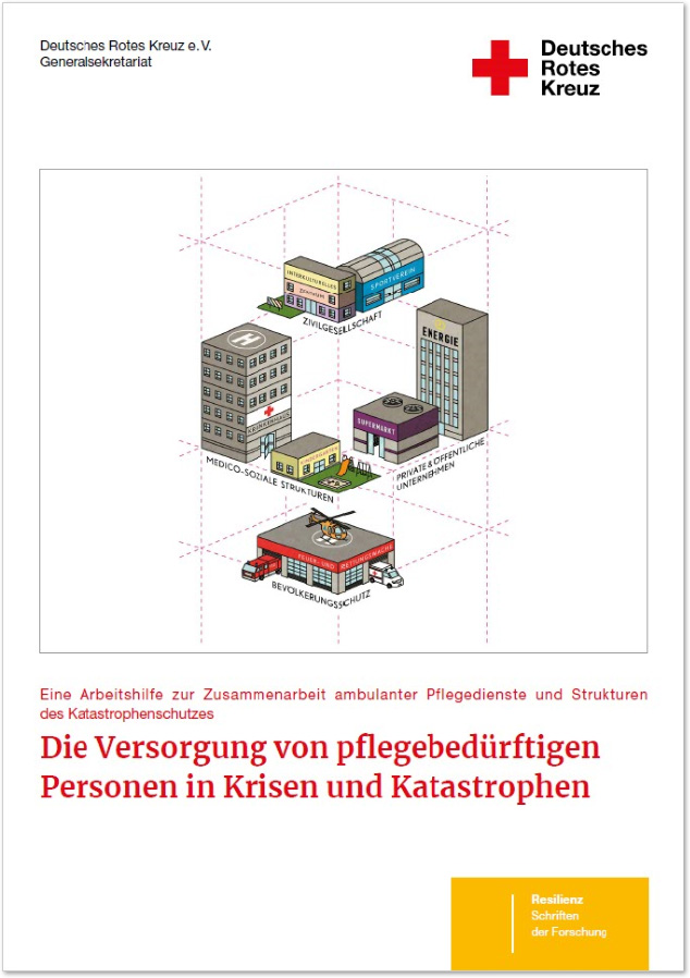 Die Versorgung von pflegebedürftigen Personen in Krisen und Katastrophen Titelbild Arbeitshilfe AUPIK